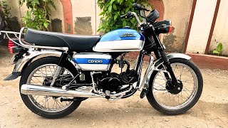 Amazing Modification to 30 year old Hero Honda CD100 SS  Fathers Memory  Motorcycle Restoration [upl. by Ivens]