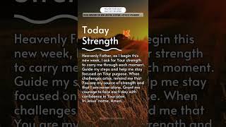 Prayer for Today  Strength youtubeshorts prayer jesussavior [upl. by Tyler87]