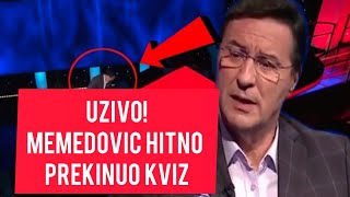 PRESEDAN NA RTSU Memedović prekinuo kviz POTERA Svi u šoku gledali šta vadi iz džepa [upl. by Rockel]