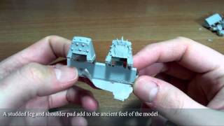 Forge World World Eaters Legion Contemptor Dreadnought unboxing [upl. by Naellij]