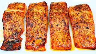 Best Ever Baked Salmon Recipe with Lemon Pepper Butter  Easy Salmon Recipe [upl. by Novyad]