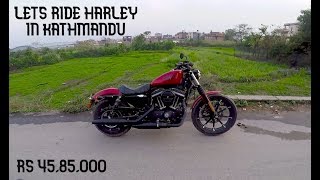 TEST RIDING HARLEY DAVIDSON IRON 883 RS 4585000 [upl. by Pietra]