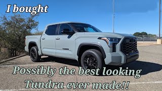 My new 2024 Toyota Tundra limited Trdoffroad in Lunar rock  Detailed walk around [upl. by Dnana389]