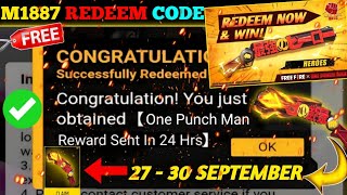 FREE FIRE REDEEM CODE TODAY 28 SEPTEMBER REDEEM CODE FREE FIRE  FF REDEEM CODE TODAY 28 SEPTEMBER [upl. by Asyram]