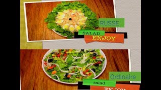 Salad 2 Ways Russe amp Ordinaire [upl. by Sulecram]