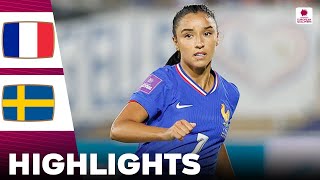 France vs Sweden  Sakina Karchaoui Goal  Highlights  Womens Euro Qualifiers 12072024 [upl. by Aubigny888]