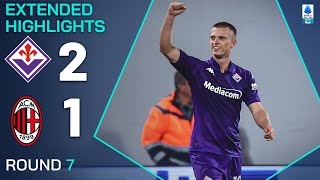 FIORENTINAMILAN 21  EXTENDED HIGHLIGHTS  SERIE A 202425 [upl. by Lyrahs]