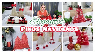 4 MINI ARBOLES NAVIDEÑOS ELEGANTES PARA LAS MESAS 🎄 ORIGINALES DIVERTIDOS Y ECONÓMICOS [upl. by Myer]