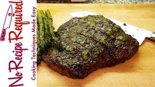 Grilled Flank Steak With Pesto NoRecipeRequiredcom [upl. by Nitz723]