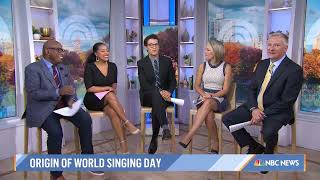 TODAY Show story on World Singing Day Oct 14 2022 [upl. by Linders294]