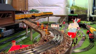 Jerrys Lionel Train SetUp [upl. by Platus177]