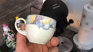 Kaffee Eine Tasse zubereiten Philips HD655468 Senseo Kaffeepadmaschine schwarz Anleitung [upl. by Leora]