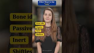 Other Ways to Say quotLazyquot in English shrots EnglishLearning LazyAlternatives EnglishVocabulary [upl. by Ibbor]