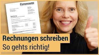 Rechnung schreiben als Kleinunternehmer  Manuela Hartmann [upl. by Ellon653]