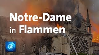 Paris Kathedrale Notre Dame in Flammen [upl. by Kavanaugh]