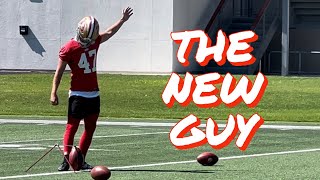 49ers Kicker Matthew Wright Practices Kicking Field Goals [upl. by Tremaine410]