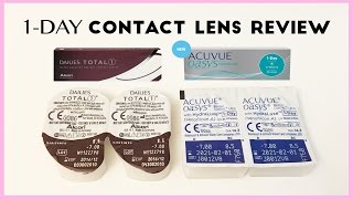 Acuvue Oasys 1 Day vs Dailies Total 1 Contact Lens Comparison  AskAshley [upl. by Ofella]