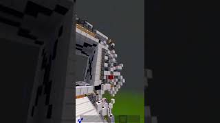 10x10 REDSTONE PISTON DOOR fyp like roadto300 subscribe minecraftbedrock redstone youtube [upl. by Moreville]