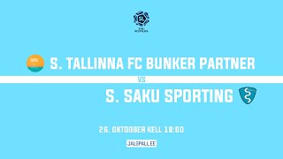 S Tallinna FC Bunker Partner  S Saku Sporting Saalijalgpalli meistriliiga 2024 [upl. by Daza]