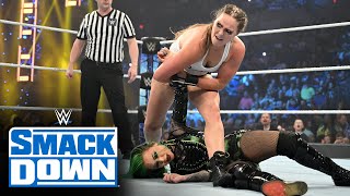 Ronda Rousey vs Shotzi SmackDown June 10 2022 [upl. by Hewe854]