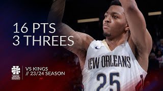 Trey Murphy 16 pts 3 threes vs Kings 2324 season [upl. by Ednew]