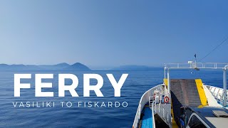 Ferry from Vasiliki Lefkada to Fiskardo Kefalonia  Greece [upl. by Ruhtracam369]