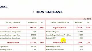 EXERCICE  ANALYSE FINANCIÈRE [upl. by Nosduh230]