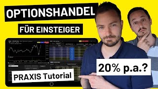 Optionen handeln Optionshandel für Einsteiger📊 LIVE mit PraxisTutorial [upl. by Geiss]