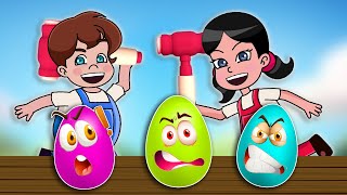 Surprize eggs Song  Peekaboo Song  My Mommy is Police Officer More Kids Songs by Viva 4Kids [upl. by Pincince963]