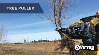 Tree Puller  Skid Steer Attachment [upl. by Saxet]