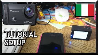 ITA TUTORIAL SETUP WIFI ACTIONCAM CROSSTOUR CT7000 [upl. by Mcdermott]