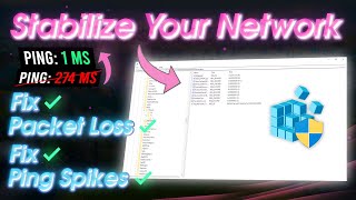 How to Fix Ping Spikes and Packet Loss in any Game Stabilize Network Connection [upl. by Atoiganap]