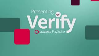 Introducing Verify from Access PaySuite [upl. by Arlan]