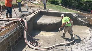 Gunite Pool Step Shoot  LJ Pools  Ridgefield CT [upl. by Ayokal930]