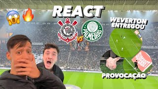 REACT NO DERBY COM A CABEÇA DE PORCO😱🔥 Corinthians 2x0 Palmeiras 2024 Yuri no prime [upl. by Yelkcub]