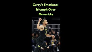 Currys Emotional Triumph Over Mavericks NBA StephenCurry GoldenStateWarriors basketball sports [upl. by Oned660]