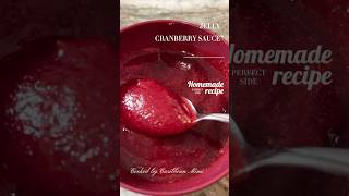 Homemade Jellied Cranberry Sauce cranberries holidaydinner [upl. by Ozneral]