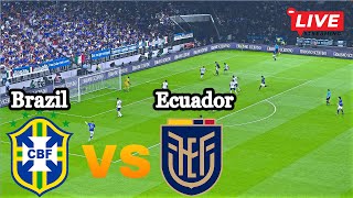 🔴LIVE Brazil vs Ecuador  South American Qualifiers 2024  Match Live Now pes21 [upl. by Ahsytal]