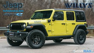 2024 Jeep Wrangler Willys 4xe  Offroad Ready amp EV [upl. by Weld]