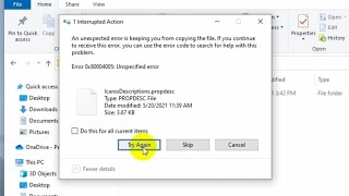 Zip extraction error 0x80004005 Windows 10 WinRAR [upl. by Fannie]