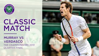 Andy Murray vs Fernando Verdasco  Wimbledon 2013 Quarterfinal  Full Match Replay [upl. by Waldron]