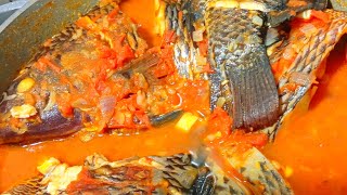 FRESH TILAPIA FISH STEW 🍲😋  Only 3 Ingredients  15 minutes [upl. by Kieffer]