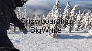 Snowboarding BigWhite Early Season [upl. by Ardel]