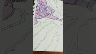 Drawing Kurama vs Susanoo😄🥵 anime  naruto shippudendrawingpart2 [upl. by Yremogtnom]