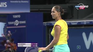 Tamira Paszek v Azarenka 2012 Tokyo [upl. by Wrdna]