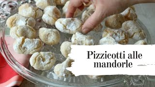 Pizzicotti alle mandorle friabili biscotti tipici della pasticceria Siciliana [upl. by Gudrin709]