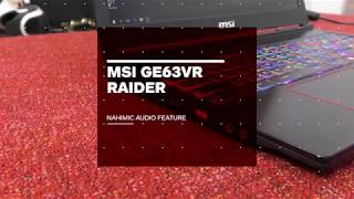 استكشف ميزات الصوت في لابتوب MSI GE63VR [upl. by Alimrahs]