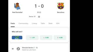 Sheraldo Becker GoalReal Sociedad vs Barcelona 10 All Goals and Extended Highlights [upl. by Siari]