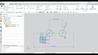 NX11 Horizontal Vertical Alignment in Sketch [upl. by Dewitt]