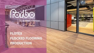 How Its Made Flotex flocked flooring  Forbo Flooring Systems UK [upl. by Aihsar]